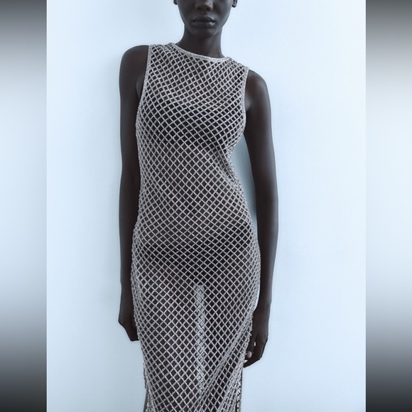 Zara sequin mesh dress - Picture 5 of 13